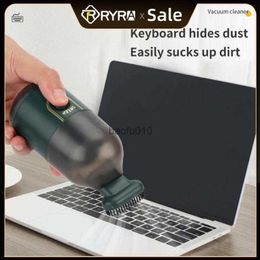 RYRA Mini PC Vacuum Cleaner 2200Pa Wireless Small Handheld Car Interior Desktop Dust Cleaning Tool Portable Car Vacuum Cleaner L230619