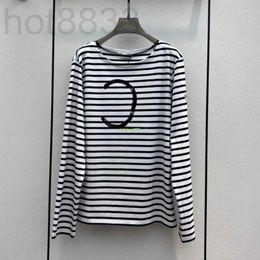 Women's Hoodies & Sweatshirts Designer Cotton Women Pullover Tops Clothing with Letter Pattern Girls Loose High End Luxury Brand Striped Tee Shirts Blouse E7CQ