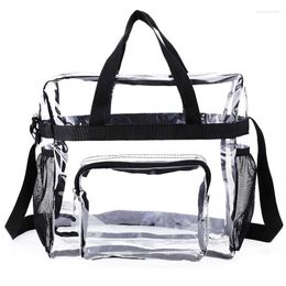 Cosmetic Bags Travel PVC Bag Men Women Transparent Clear Zipper Shoulder Makeup Organizer Wash Make Up Tote Handbags Toilery Case