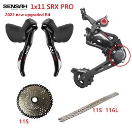 Bike Derailleurs SENSAH SRX PRO 1x11 Speed 11s Road Groupset RL Shifter Rear Derailleurs Gravel-bikes Cyclo-Cross 230621