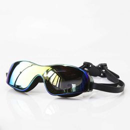 Goggles Professional Adult Large Rimmed Swim Glasses Hd Antifog Ectroplated Silicone Goggs Fashion Goggs Manufacturer Whosa AA230530