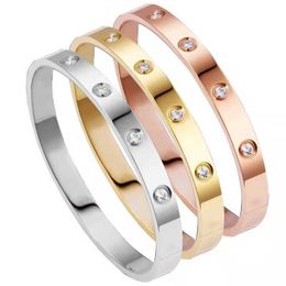 Designer charm Non fading titanium steel bracelet Carters ten diamond style light luxury high sense net red popular