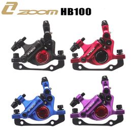 Bike Groupsets ZOOM HB100 MTB Line Pulling Hydraulic Disc Brake Callipers Front Rear 230621