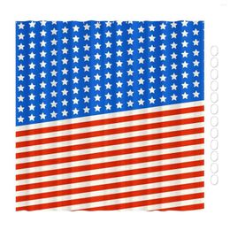 Girl Dresses Independence Day Decorative Shower Curtain Patriotic Collection Small 36x64