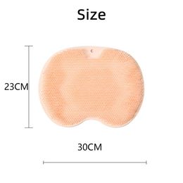 Scrubbers 3D Silicone Foot Massag Brush Multifunction Shower Massage Bathroom Nonslip Bath Mat Exfoliating Clean Cushion Pad Accessories