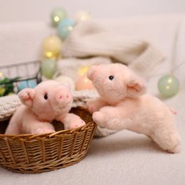 20cm Stuffed Doll Lying Plush Piggy Toy Animal Soft Plushie Pillow for Kids Squishy Pig Baby Comforting Birthday Gift