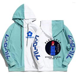 Men's Hoodies BLUE LOCK Anime Hoodie Chigiri Hyoma Graphic Sweatshirt Man Y2k Tops Harajuku Hip Hop Streetwear Casual Fashion Women Hoody