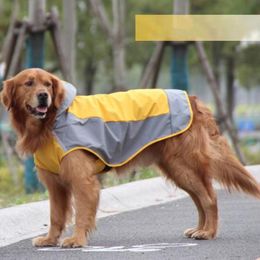 Raincoats New Pet Dog Raincoat Rain Cape Clothes For Small Medium Large Dogs Waterproof Jacket Corgi Husky Schnauzer Pug Labrador CTC12