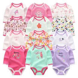 Baby Girl Clothes Bodysuits 0-12M Roupas de bebe Baby Boy Clothes Stripe Jumpsuit Newborn Cotton Babywear Girls Clothes L230625