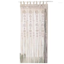 Curtain Boho Macrame Curtains Woven Wall Hangings Window 78.74x33.46in Bohemian Decor For Backdrop Arch Bedroom Living Room