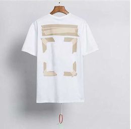 Summer t Shirt Mens Womens Designersoff T-shirts Loose Tees Tops Man Casual Luxurys Clothing Streetwear Shorts Sleeve Polos Tshirts Size S-x Offs White 4 MOS0