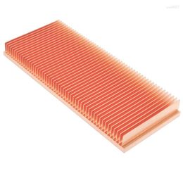 Computer Coolings 100x40x10mm Pure Copper Heatsink Skiving Fin DIY Heat Sink Radiator For Electronic CHIP IC RAM Cooling Cooler