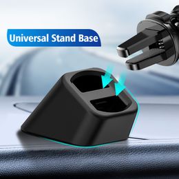 Car Phone Holder Base Support Strong Adhesion Clip Fixed Mount Car Smart Mobile Phone Accessories Bracket Desktop Holder In Car