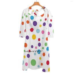 Casual Dresses Good Time-Polka Dots Sweet Elegant Dress Women Korean Kawaii Square Collar Misi Move It Shake