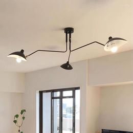 Pendant Lamps Nordic Ceiling Chandelier For Living Room Modern Long Arm Decortion Office