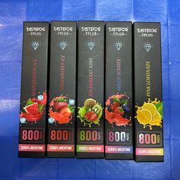 Tastefog Tplus 800 Puffs Disposable Vape Pen 0%Nic Salt 2ml 550mAh Electronic Cigarette With 5 Flavours Wholesale