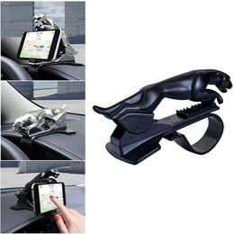 2022 Car Phone Holder Leopard Cell Phone GPS Stand 360 Degree Mount Adjustable Clip Holder Accessories