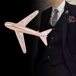 Brooches European American Fashion Exquisite Aircraft Brooch Men's Aviation Pilot Series Casual Suit Accessories Wholesale