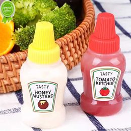 New Mini Squeeze Bottle Sauce Ketchup Portable Small Salad Dressing Container Bento Box Seasoning Storage Bottle Jar Accessories