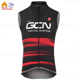 Cycling Jackets Winter Thermal Fleece Cycling Vest Sleeveless Cycling Vest Men Bicycle Warm Vest MTB Road Bike Tops Warm Cycling Jersey 230621