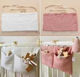 Storage Bags Baby Bedside Bag Crib Hanging Multi-Purpose Organiser Tissue Diaper Nappy Toys Holder Pocket Drop