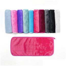 Makeup Remover Reusable Removal Towel Microfiber Cloth Pads Face Cleaner Cleansing Wipes Skin Care Beauty Tools Drop Delivery Health Dhgve
