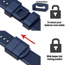 Watch Bands Hemsut Blue Silicone 18mm 20mm 22mm Quick Release Rubber Strap For Men Women Soft Replacement 10 Colours Deli22