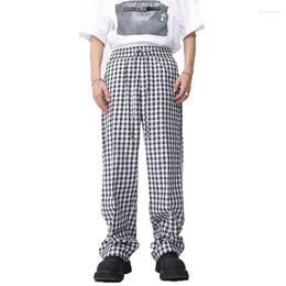 Women's Pants Summer Classic Paragraph Point Cheque Shape Trend Street Shoot Ins Dance Men And Women Universal Loose Straight