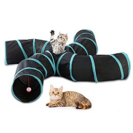 Cat Toys Cat Tunnel Tube Kitty Tunnel Bored Cat Pet Toys Peek Hole Toy 230625