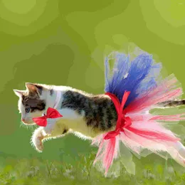 Cat Costumes Patriotic Pet Costume Small Dogs Independence Day Puppy Mesh Tutu Skirt American Flag Hats