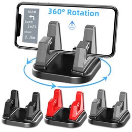 Mini Silicone Car Phone Holder Mount 360 Rotatable Phones GPS Support Stick To Dashboard Cell Phone Bracket Stable Holder in Car