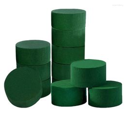 Decorative Flowers Floral Foam 12 Pcs Dry &Wet Flower Round Florist Blocks For Fresh Or Artificial