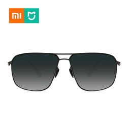 Sunglasses Mijia Classic Square Sunglasses Pro Stainless Steel Frame Nylon Polarized Lens Uv Protection Against Oil Stains Screwless
