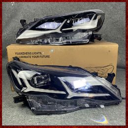 Factory Car Headlight For Toyota Reiz Mark X 10-13 2010 2011 2012 2013 10 11 12 13 Full LED Head Lamp With Yellow Turn Signal With Plug And Play Front Light Lamps Headlights