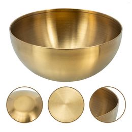 Bowls Stainless Steel Salad Bowl Multi-function Kitchen Tableware Round Dining Set Spaghetti Gadget Thicken Container Rice