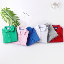 Polos 61645 220423 Kid Boys Girls Summer Polo Short Sleeve Thirt Toddler Complements 230309 230625