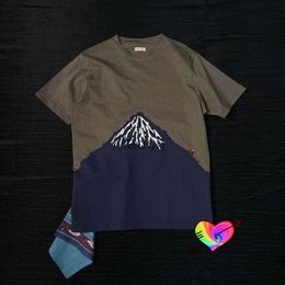 Men's T-Shirts KAPITAL T Shirt Men Women 11 High Quality Batik Washed Mountain Print Embroidery Climber KAPITAL Tee Tops Short Sleeve J230625