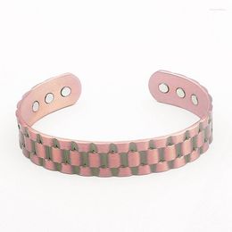 Bangle Classic Fashion Biomagnetic Open Copper Bracelet Charm Men And Women Trendy Casual Sports Jewelry Gifts Melv22