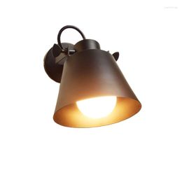 Wall Lamps Adjustable E27 Edison Light For Living Room Balcony Stair Aisle Office Study Bedside Iron Loft Lamp Sconce