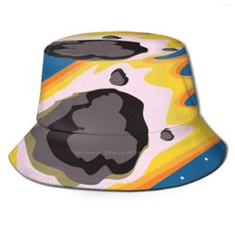 Berets Asteroid Day Uv Protection Foldable Bucket Hats Women Men Asteroidday June 30th Astronaut Space Globe Global Earth