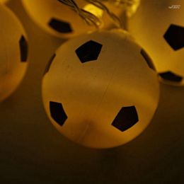 Strings SHGO-Football Shape String Light Strip Lamp 10-LED Christmas Decor Warm White