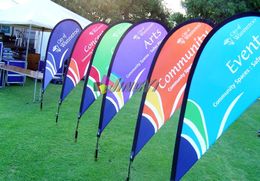 Top Quality Digi Printing Promotional Teardrop Flag For Advertising Event