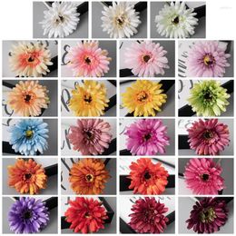 Decorative Flowers 55cm Silk Gerbera Wedding Wall Year Christmas Home Decorations Wholesale Artificial