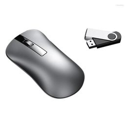 Mice Wireless Portable Gaming Mouse XM10 Bluetooth Aluminium Alloy Rechargeable Mute Gamer For Laptops1 Rose22