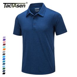 Other Sporting Goods TACVASEN Summer Casual Short Sleeve Polos T-shirts Mens Moisture Wicking Fishing Golf TShirts Quick Dry Work Shirt Pullover Tops 230625