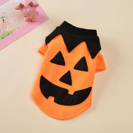 Dog Apparel Halloween Cosplay Clothes Pumpkin Puppy Pet Clothing For Small Dogs Coat JWarm Fleece Hoodie Chihuahua Yorkie Costume