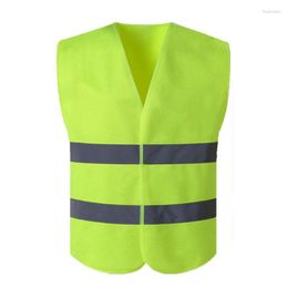 Motorcycle Apparel High Visibility Outdoor Work Reflective Safety Jacket Sports Riding Running Fishing Vest Sanitation Building