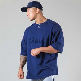 T-shirt da uomo Running T-shirt oversize Uomo Palestra Bodybuilding e Fitness Allentato Casual Lifyle Wear Tshirt Uomo Streetwear HipHop Tshirt J230625