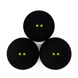 Kulki squash 2 szt. 4PCS gumowa kulka podwójna żółta prędkość treningowa sportowa bola kropka 230621