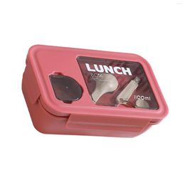 Dinnerware Sets Japanese Style Lunch Box Solid Color Leak-proof Storage Containers For Adults Children